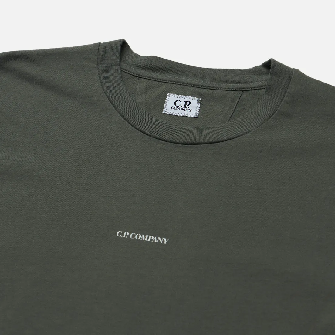 C.P. Company Мужской лонгслив Brushed Jersey Logo Regular Fit