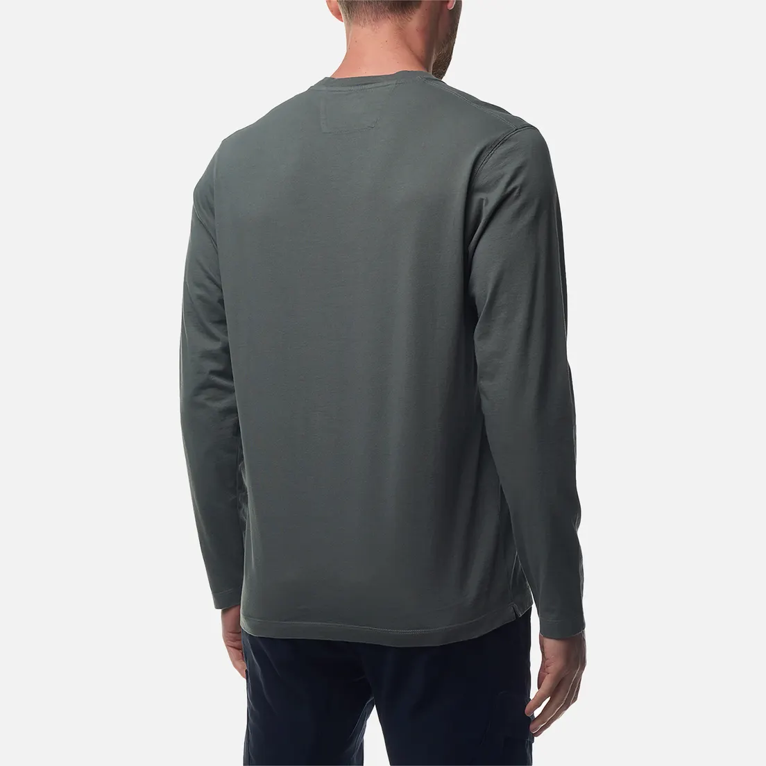 C.P. Company Мужской лонгслив Brushed Jersey Logo Regular Fit