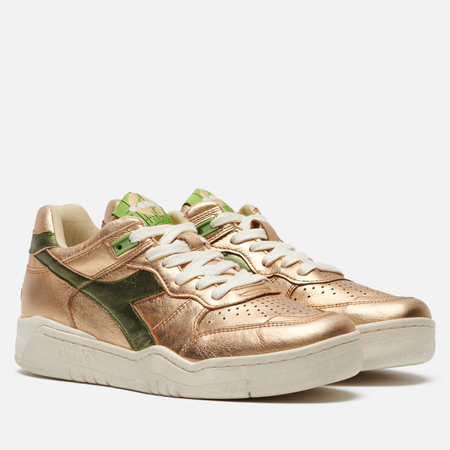 Женские кроссовки Diadora Heritage B560 Metallic цвет золотой размер 38 EU 14100₽