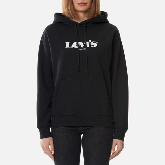 Женская толстовка Levi's Graphic Standard New Logo Hoodie Caviar