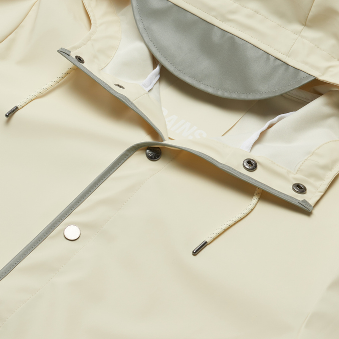 Мужская куртка дождевик RAINS, цвет белый, размер XL 18540-79 Reflective Long Hooded - фото 2