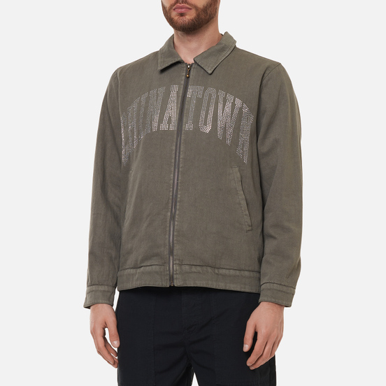Мужская куртка Chinatown Market Silver Rninestone Arc Garage Charcoal Grey