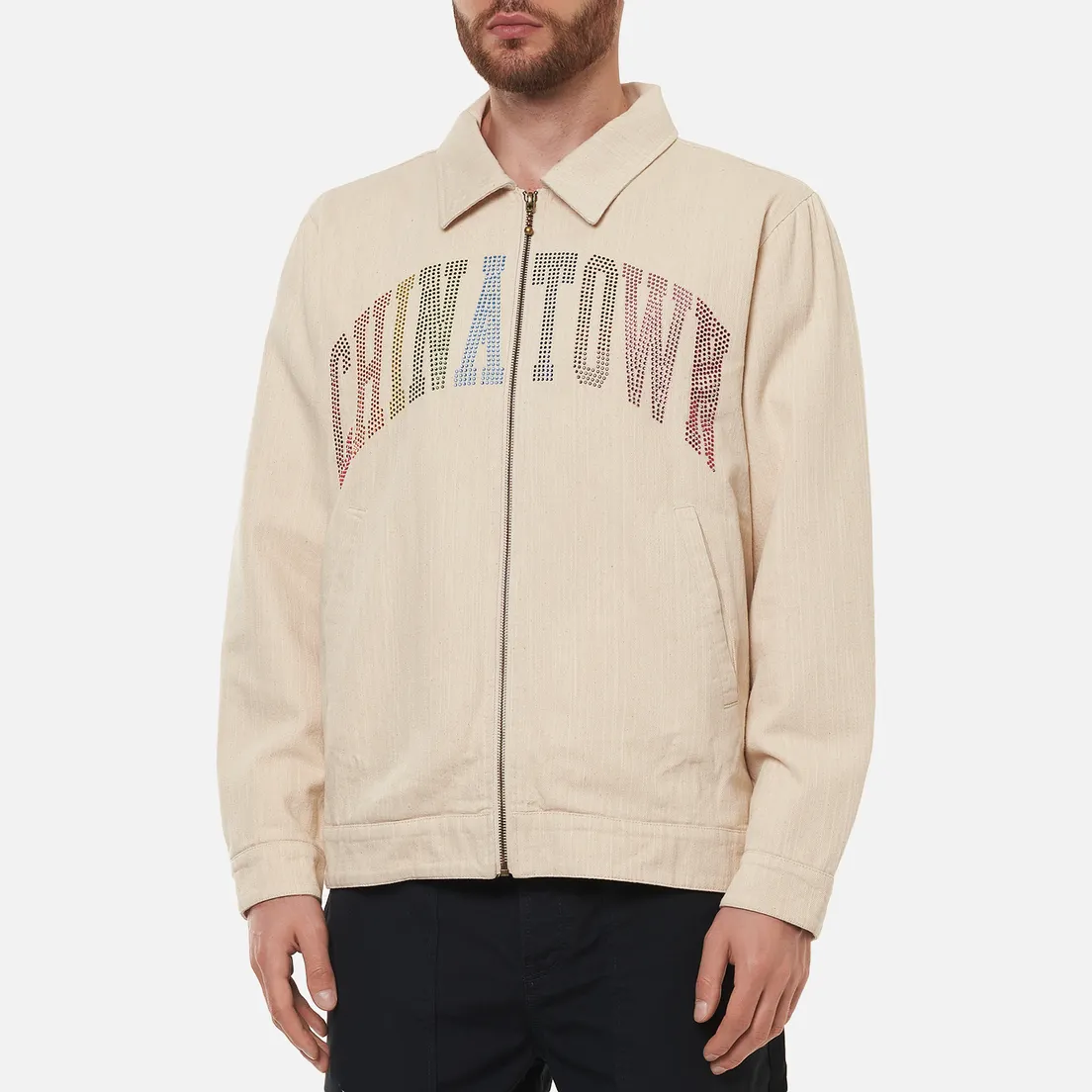 Chinatown Market Мужская куртка Rainbow Rninestone Arc Garage