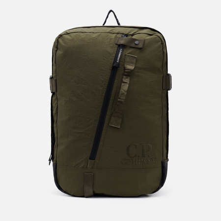   Brandshop Рюкзак C.P. Company Plain Paper Touch Travel, цвет оливковый