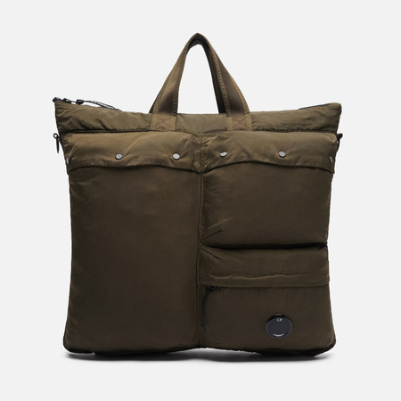  Сумка C.P. Company Nylon B Lens Tote, цвет оливковый