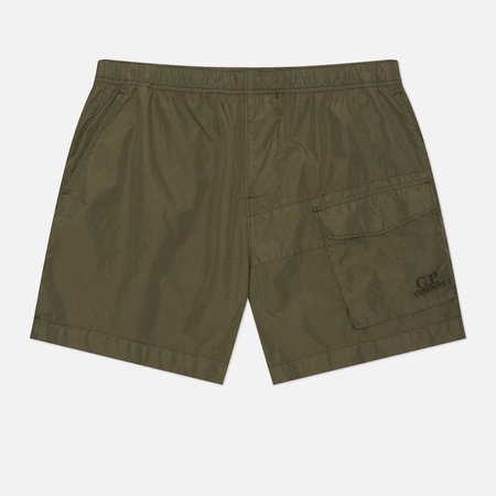 Плавательные шорты Мужские шорты C.P. Company Flatt Nylon Swim Logo, цвет оливковый, размер 48
