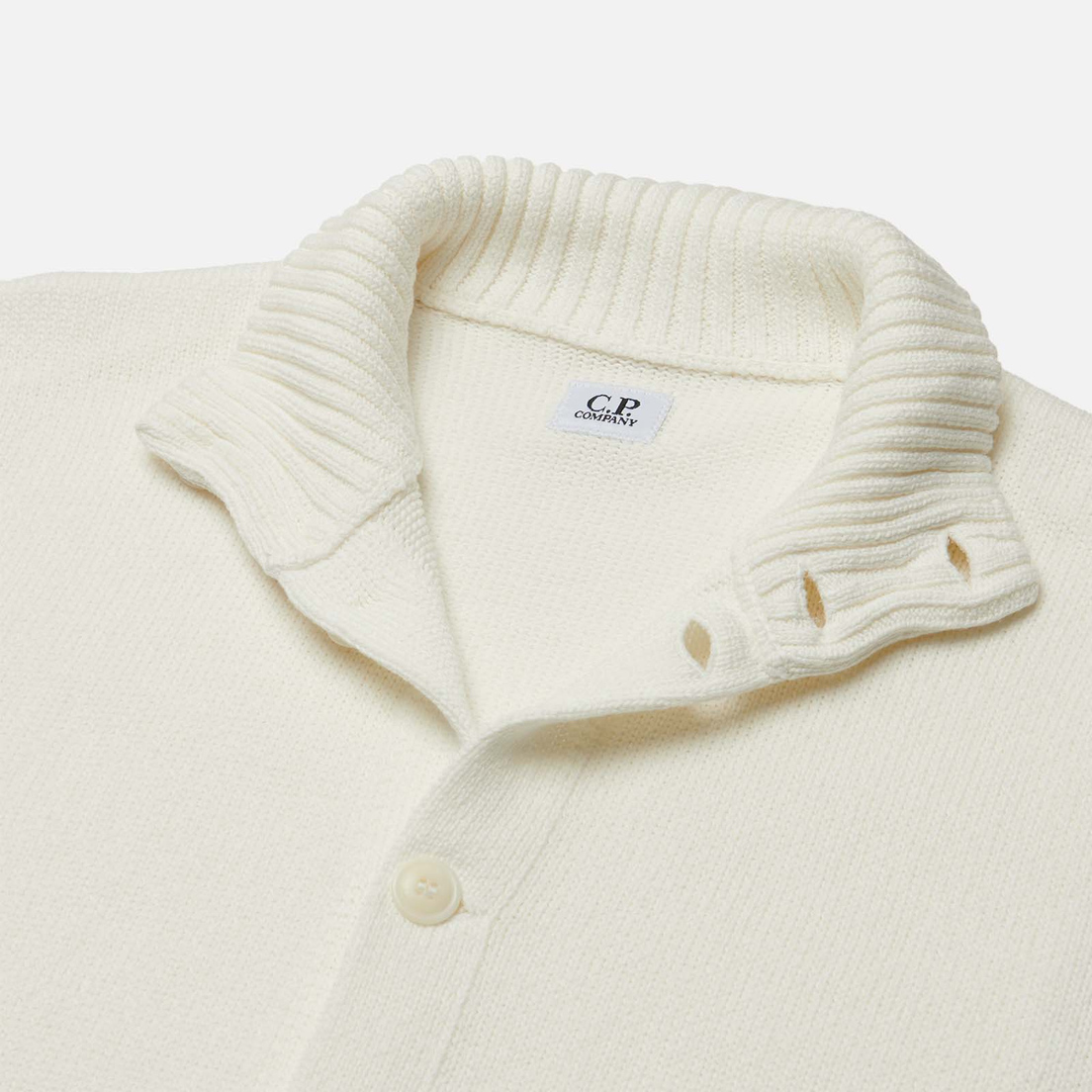 C.P. Company Мужской свитер Compact Cotton Full Button Lens Knit