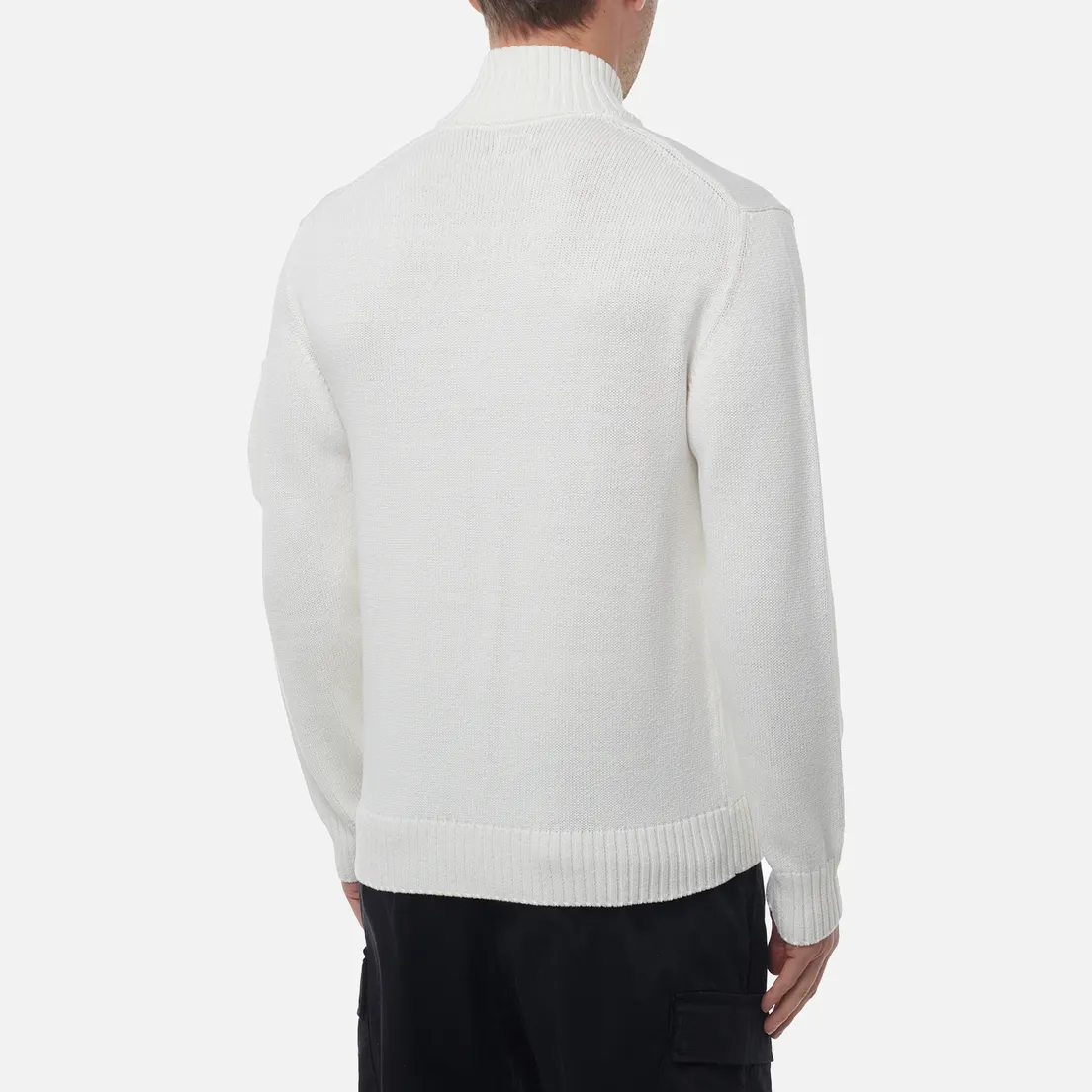 C.P. Company Мужской свитер Compact Cotton Full Button Lens Knit
