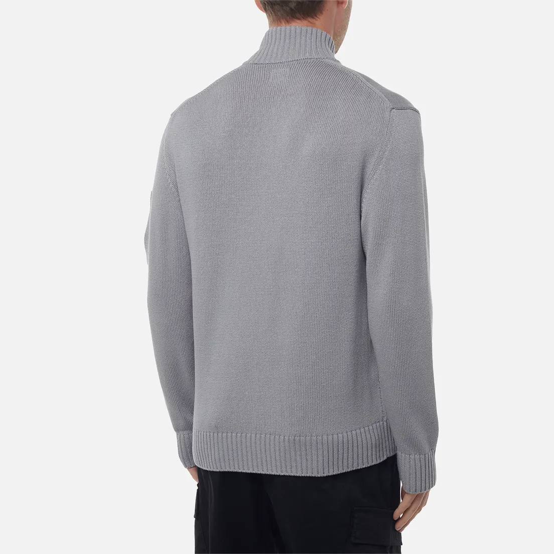 C.P. Company Мужской свитер Compact Cotton Full Button Lens Knit