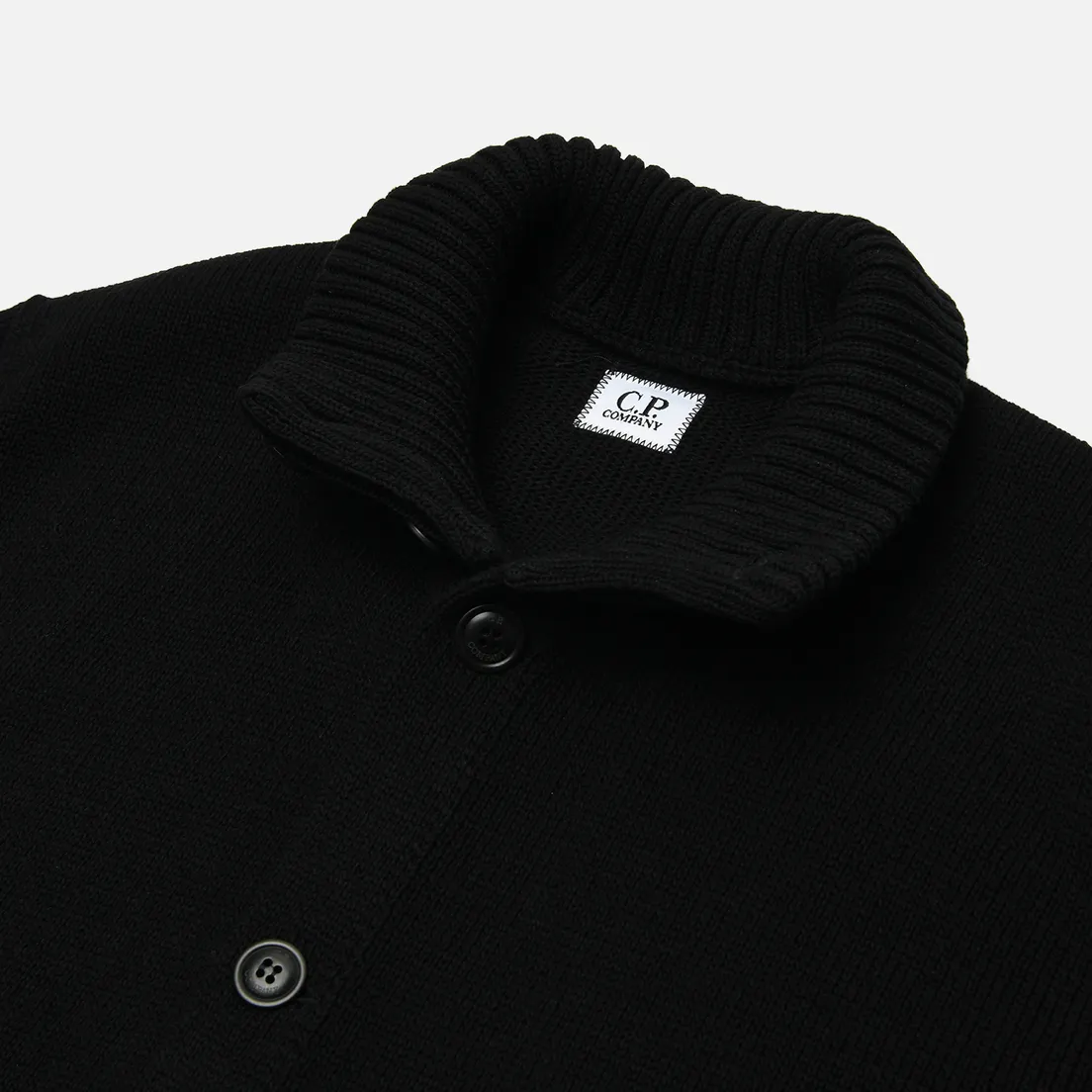 C.P. Company Мужской свитер Compact Cotton Full Button Lens Knit