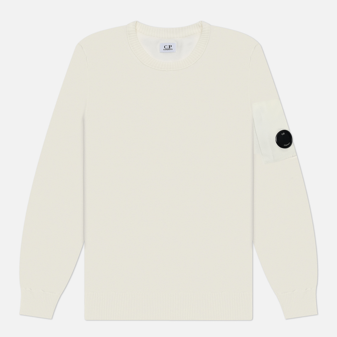 C.P. Company Мужской свитер Cotton Crepe Crew Neck Lens Knit