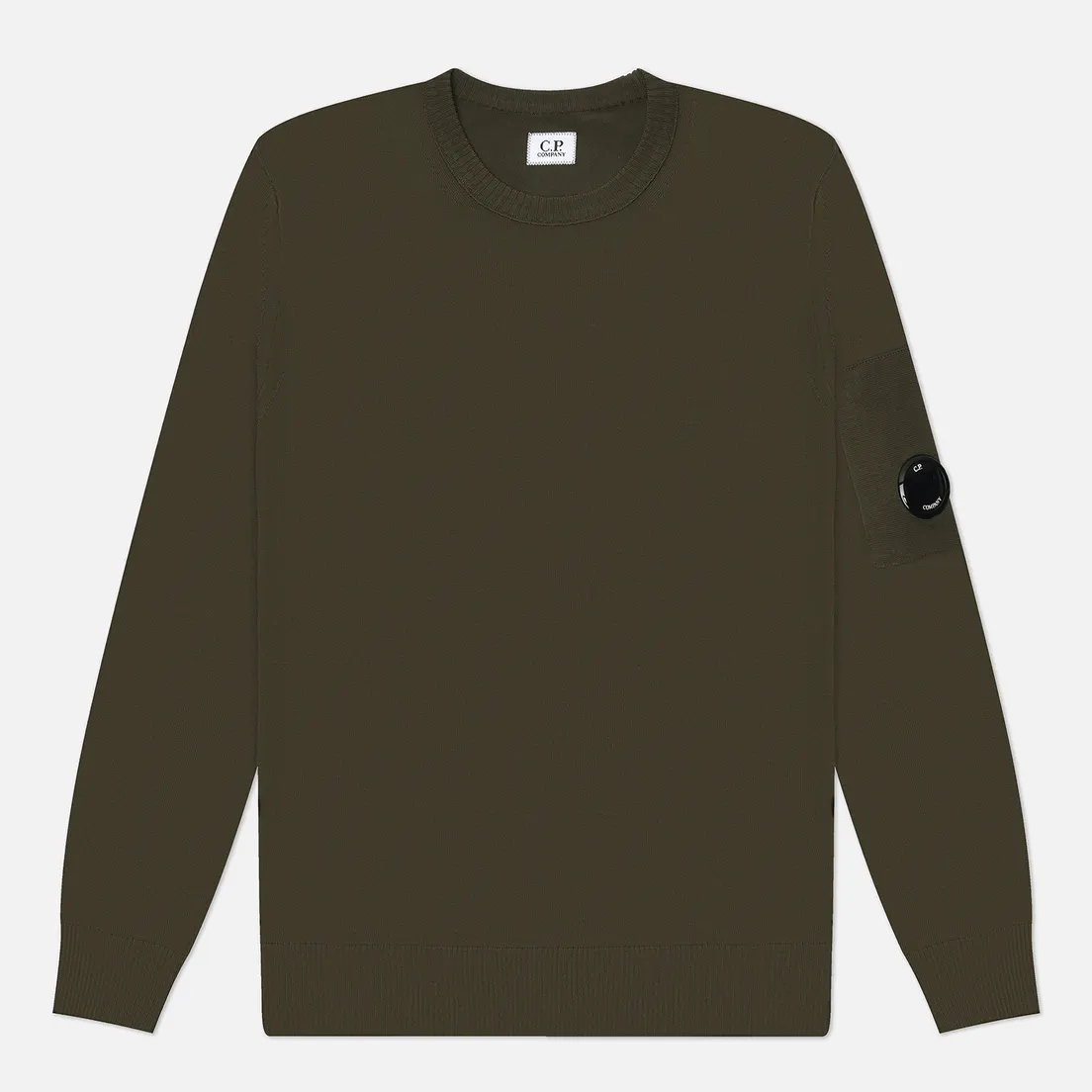 C.P. Company Мужской свитер Cotton Crepe Crew Neck Lens Knit