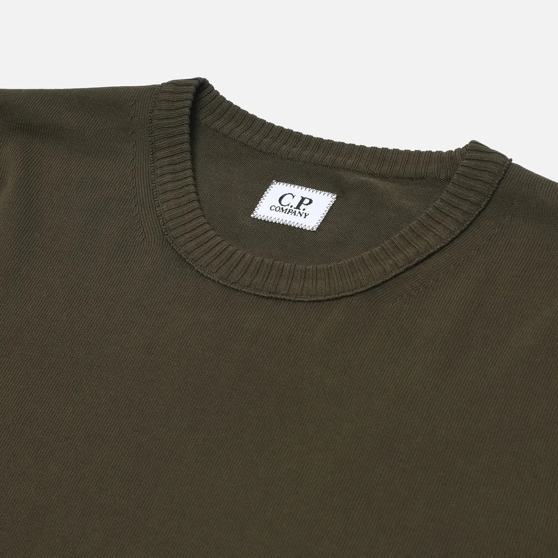 C.P. Company Мужской свитер Cotton Crepe Crew Neck Lens Knit
