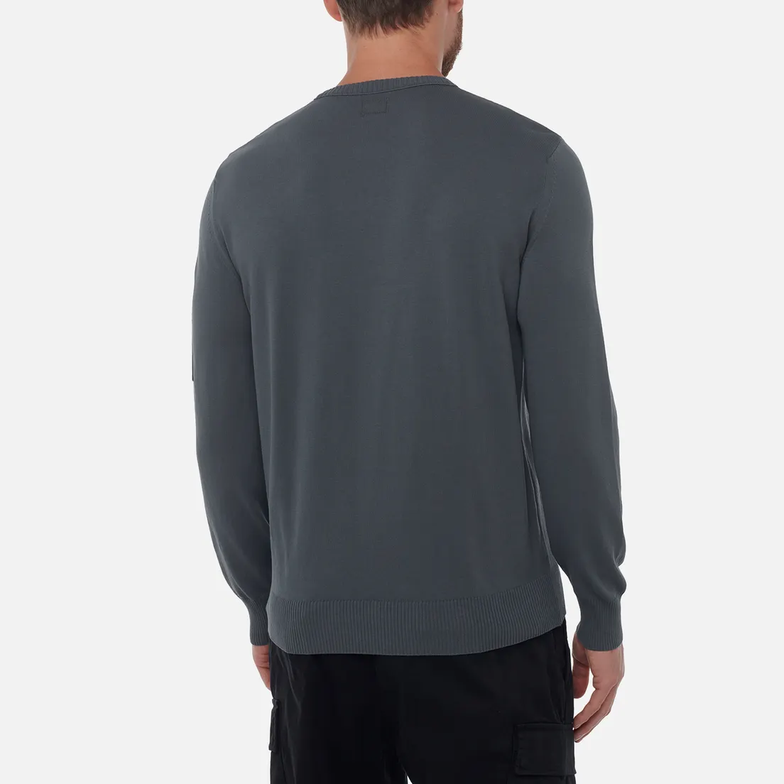 C.P. Company Мужской свитер Cotton Crepe Crew Neck Lens Knit