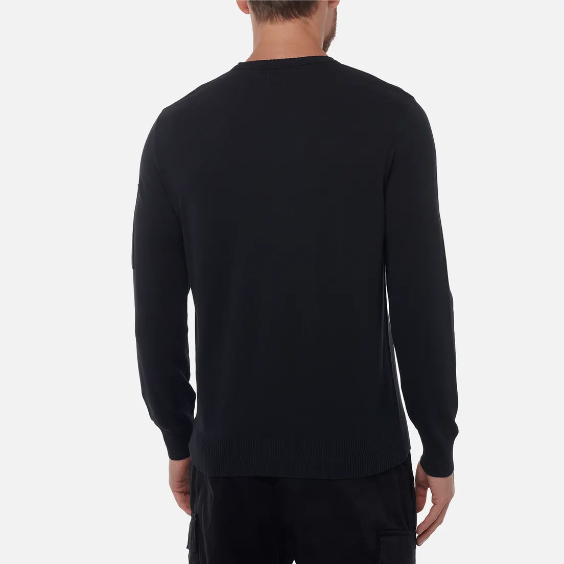 C.P. Company Мужской свитер Cotton Crepe Crew Neck Lens Knit