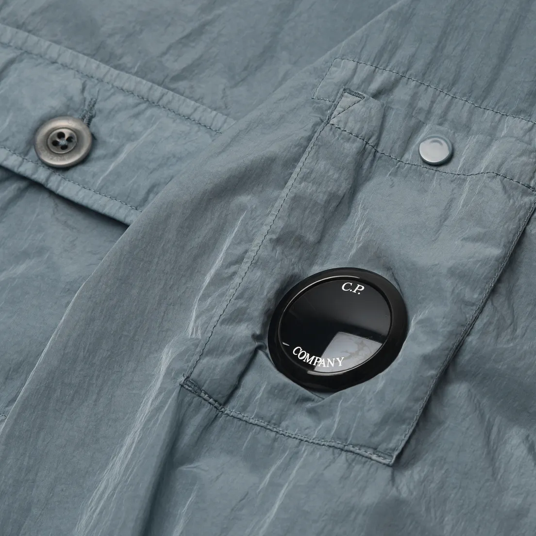 C.P. Company Мужская куртка ветровка Chrome-R Full Button Overshirt