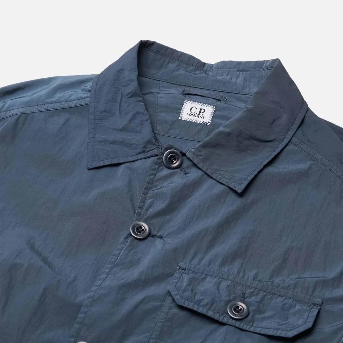C.P. Company Мужская куртка ветровка Chrome-R Full Button Overshirt
