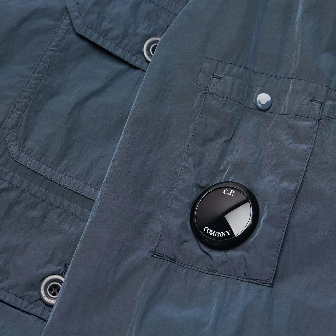 C.P. Company Мужская куртка ветровка Chrome-R Full Button Overshirt