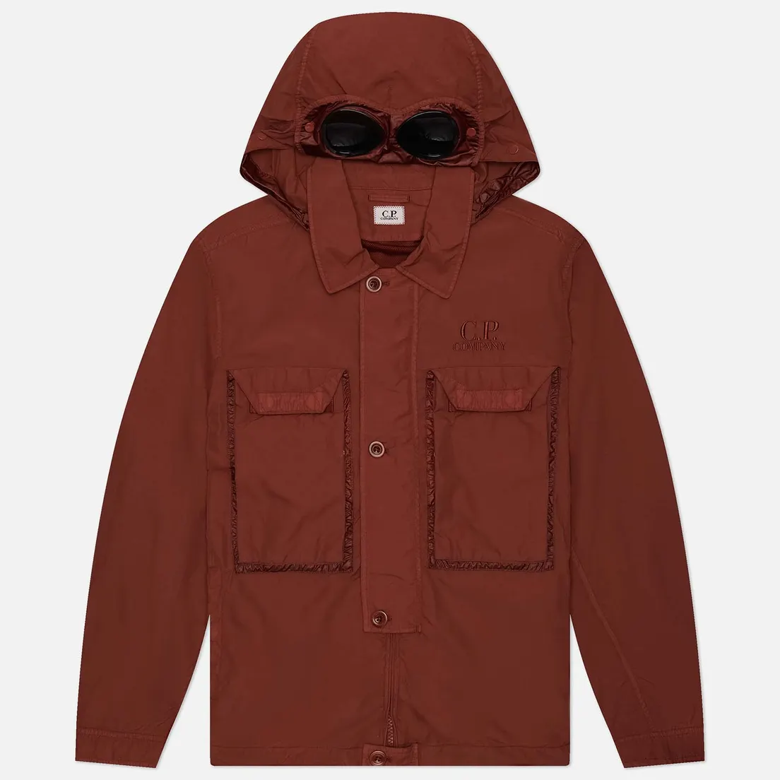 C.P. Company Мужская куртка ветровка Flatt Nylon Goggle Overshirt