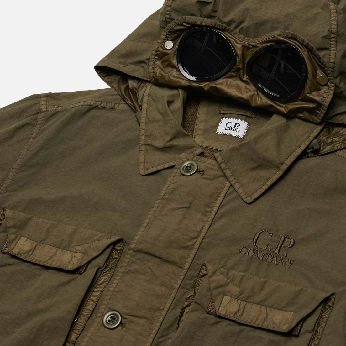 C.P. Company Мужская куртка ветровка Flatt Nylon Goggle Overshirt