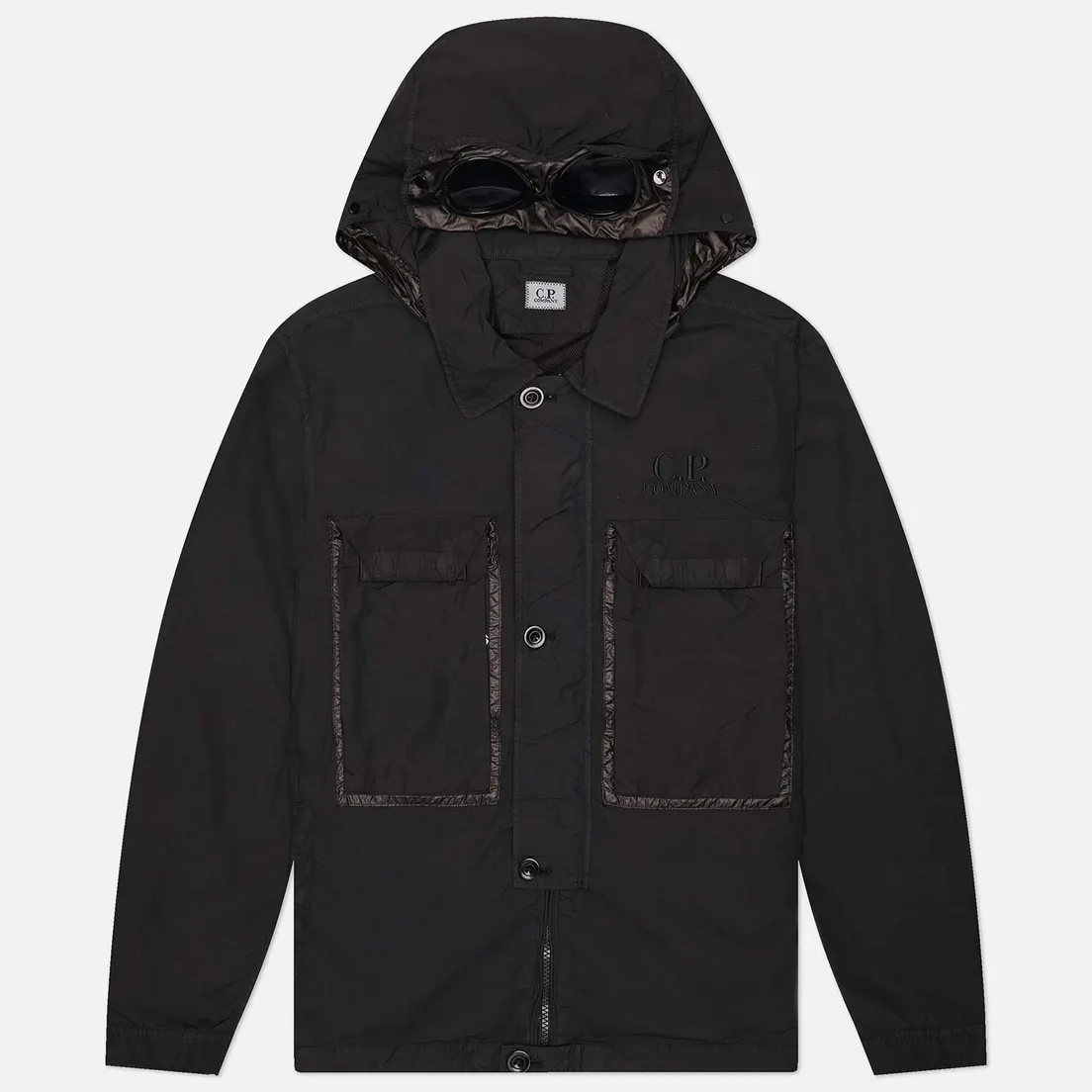 C.P. Company Мужская куртка ветровка Flatt Nylon Goggle Overshirt