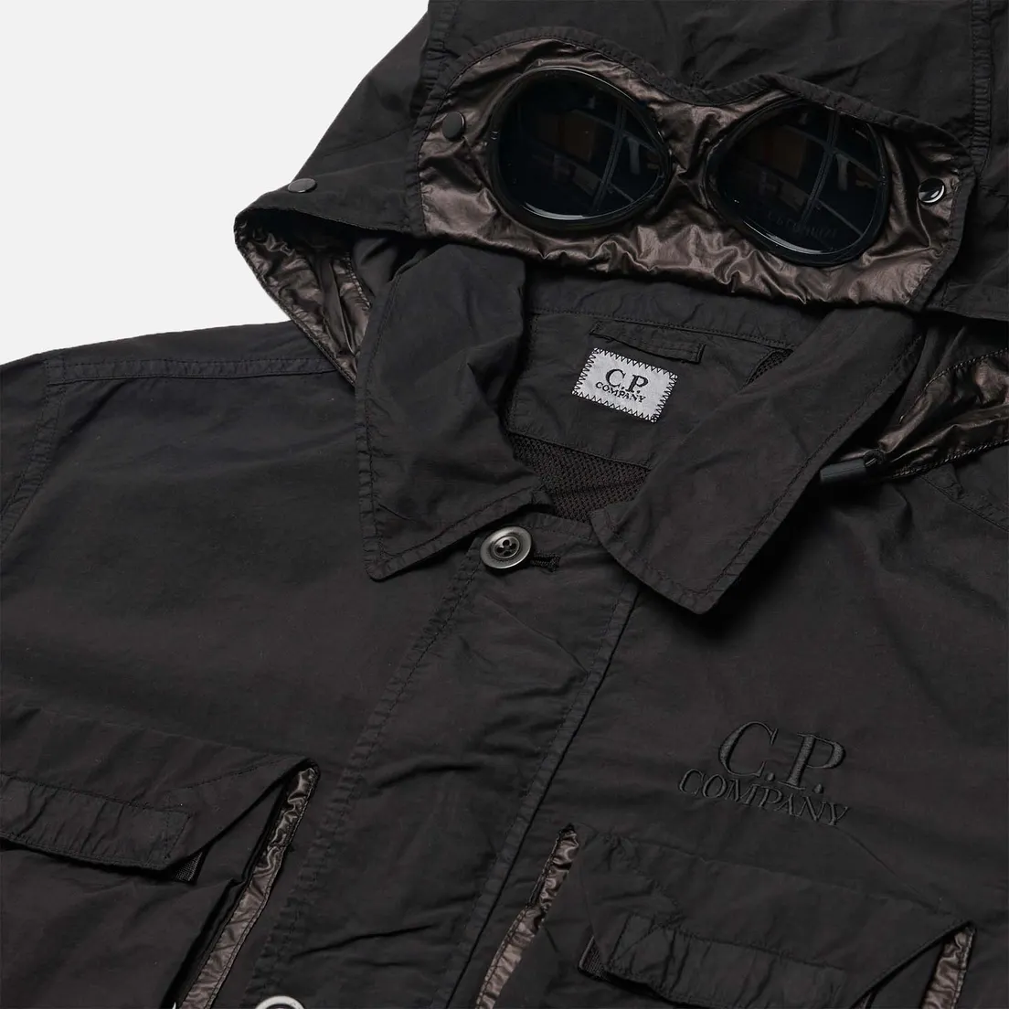 C.P. Company Мужская куртка ветровка Flatt Nylon Goggle Overshirt