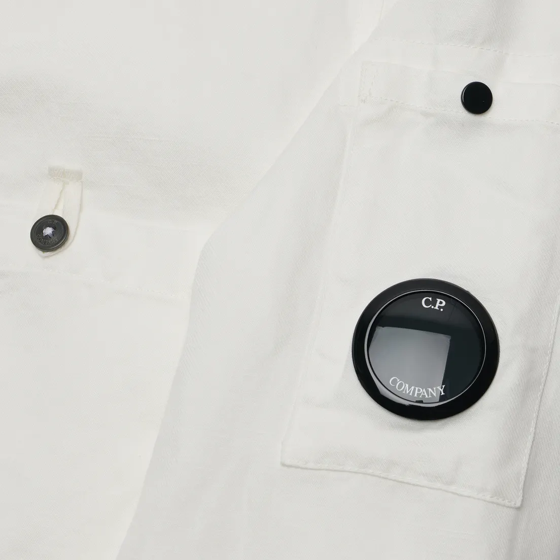 C.P. Company Мужская рубашка Cotton/Linen Lens Overshirt