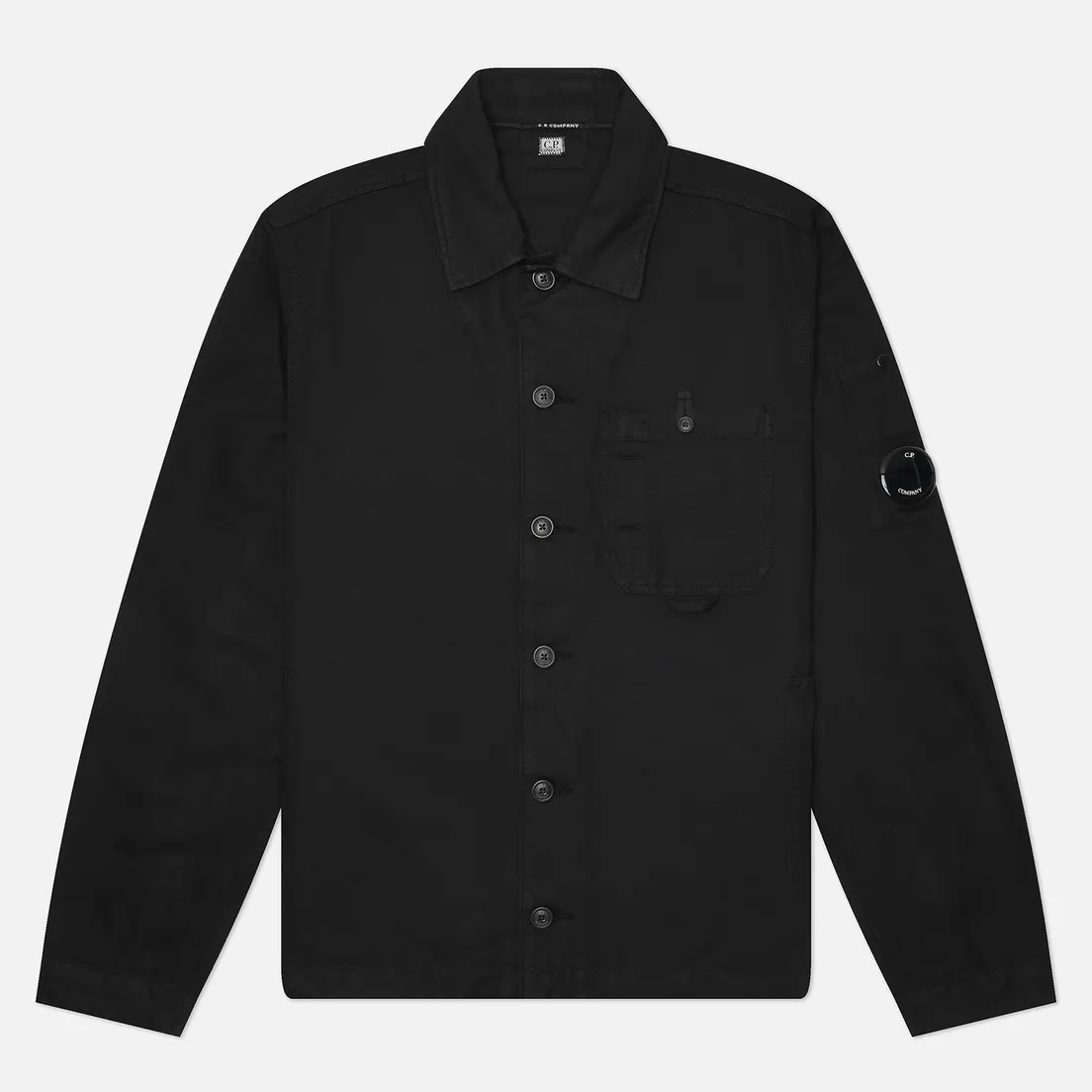 C.P. Company Мужская рубашка Cotton/Linen Lens Overshirt
