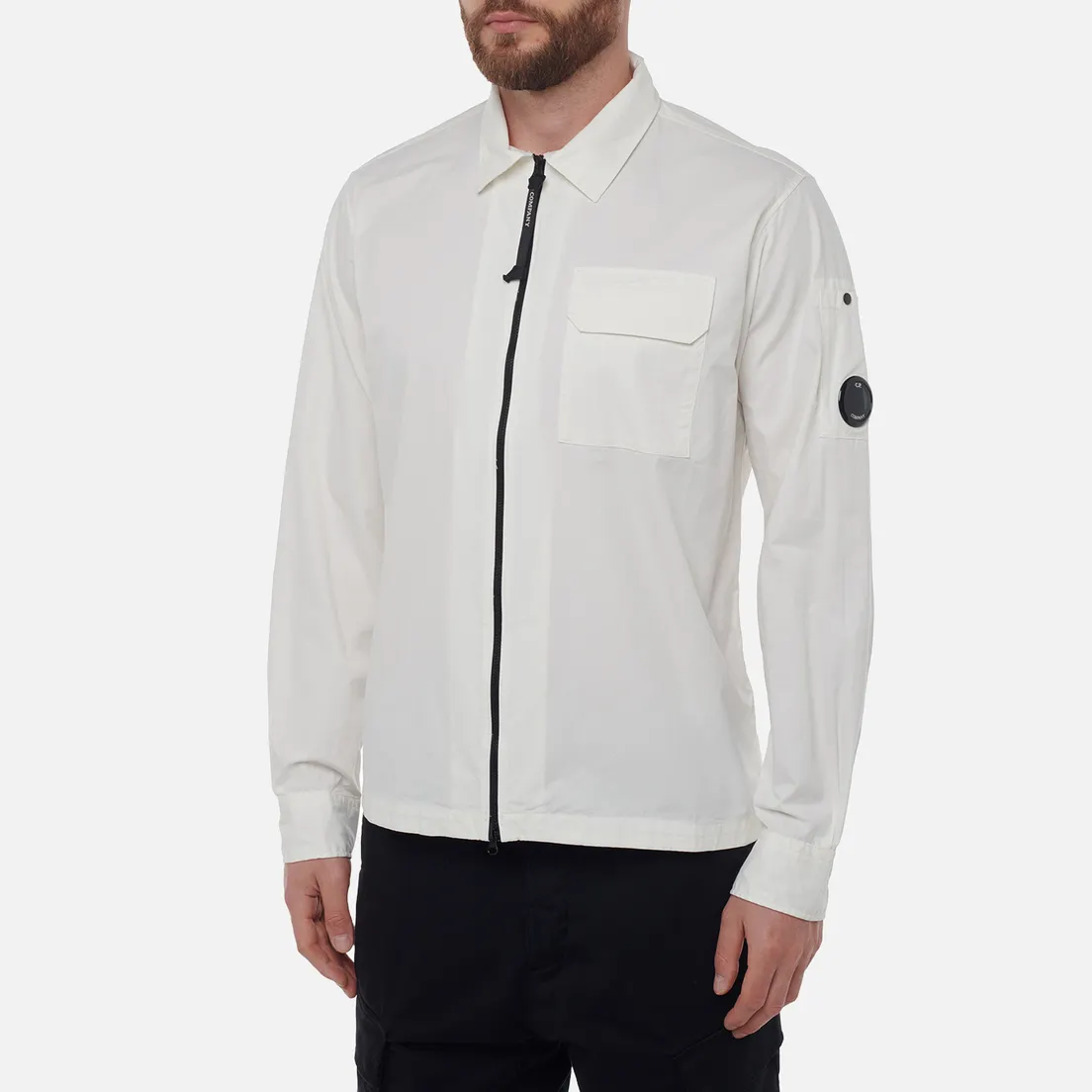 C.P. Company Мужская рубашка Organic Gabardine Full Zip Overshirt