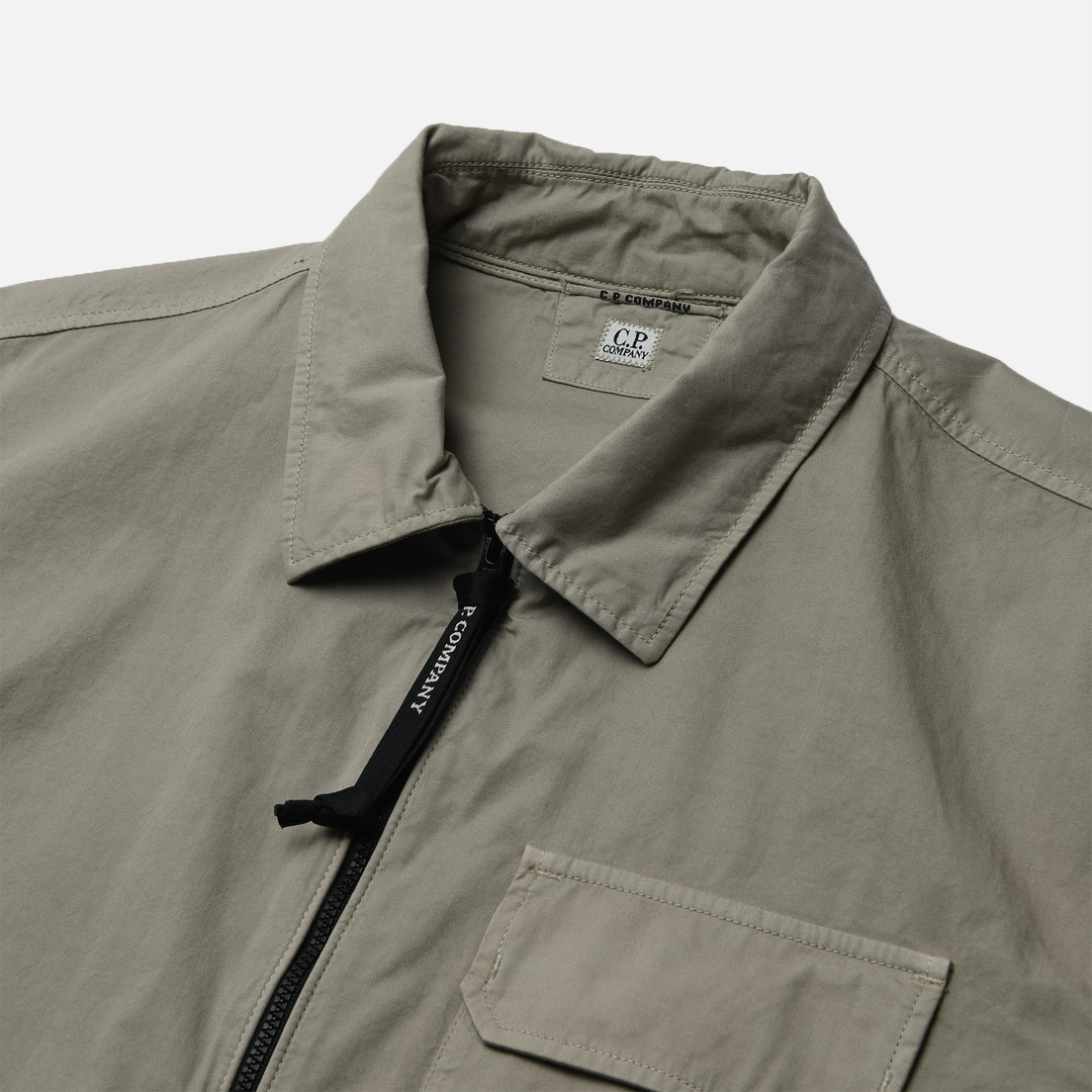 C.P. Company Мужская рубашка Organic Gabardine Full Zip Overshirt