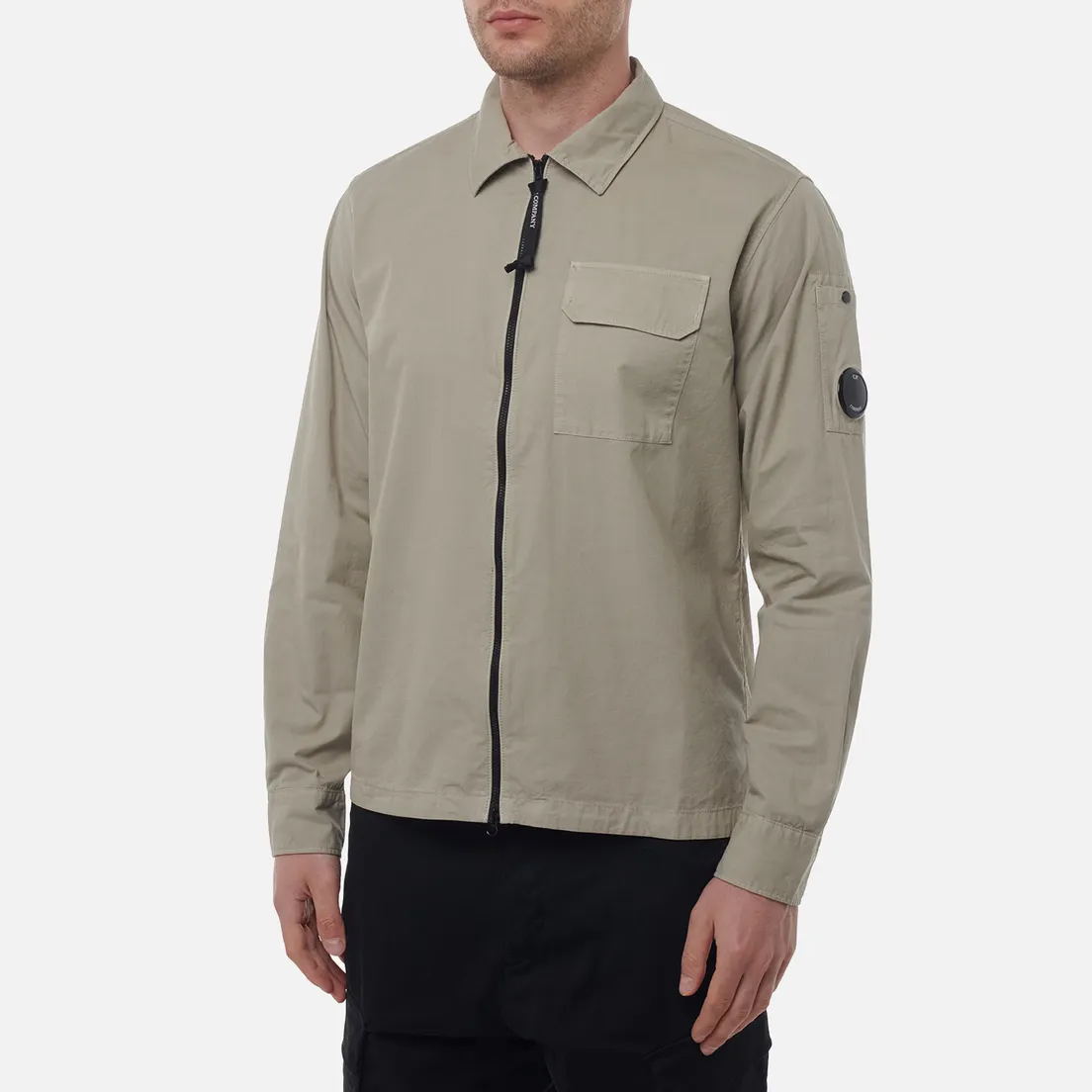 C.P. Company Мужская рубашка Organic Gabardine Full Zip Overshirt