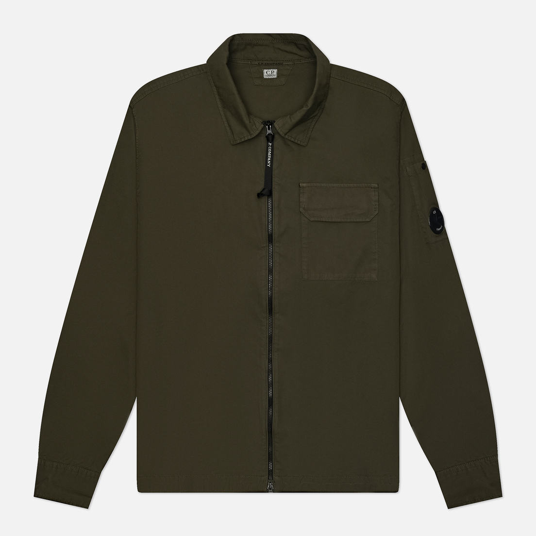 C.P. Company Мужская рубашка Organic Gabardine Full Zip Overshirt