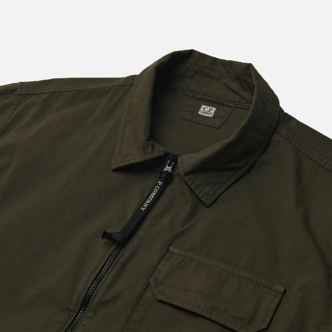 C.P. Company Мужская рубашка Organic Gabardine Full Zip Overshirt