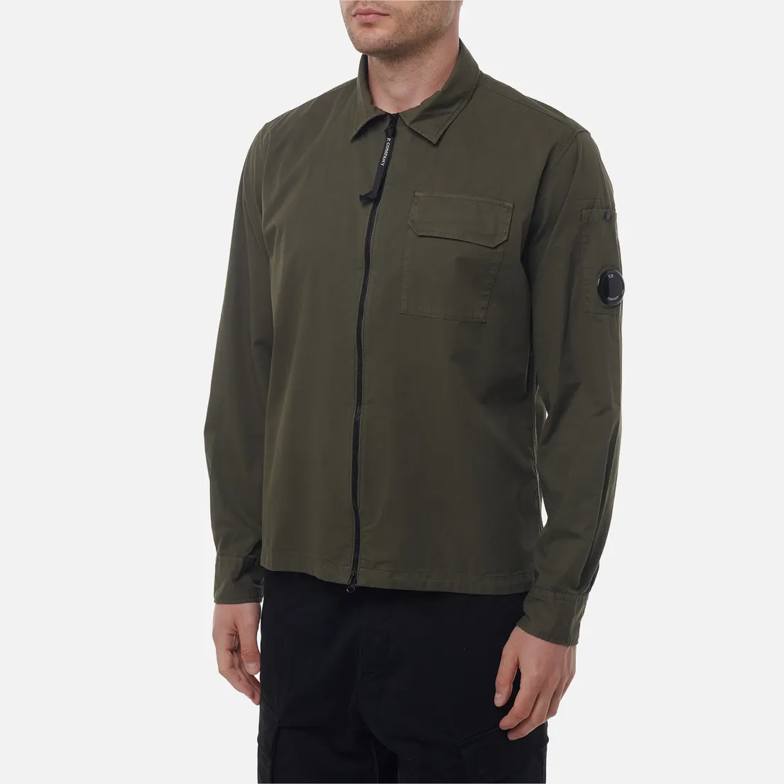 C.P. Company Мужская рубашка Organic Gabardine Full Zip Overshirt