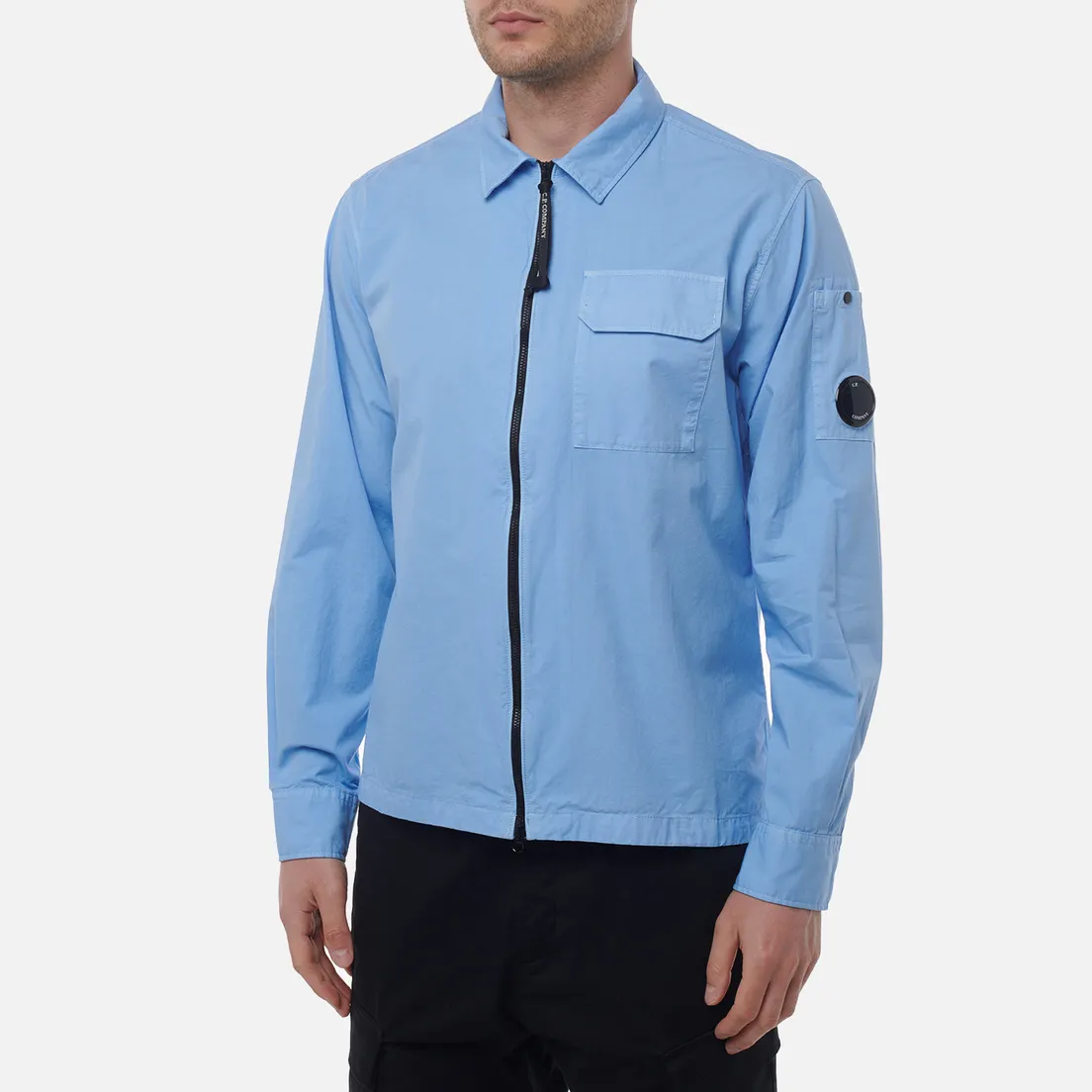 C.P. Company Мужская рубашка Organic Gabardine Full Zip Overshirt