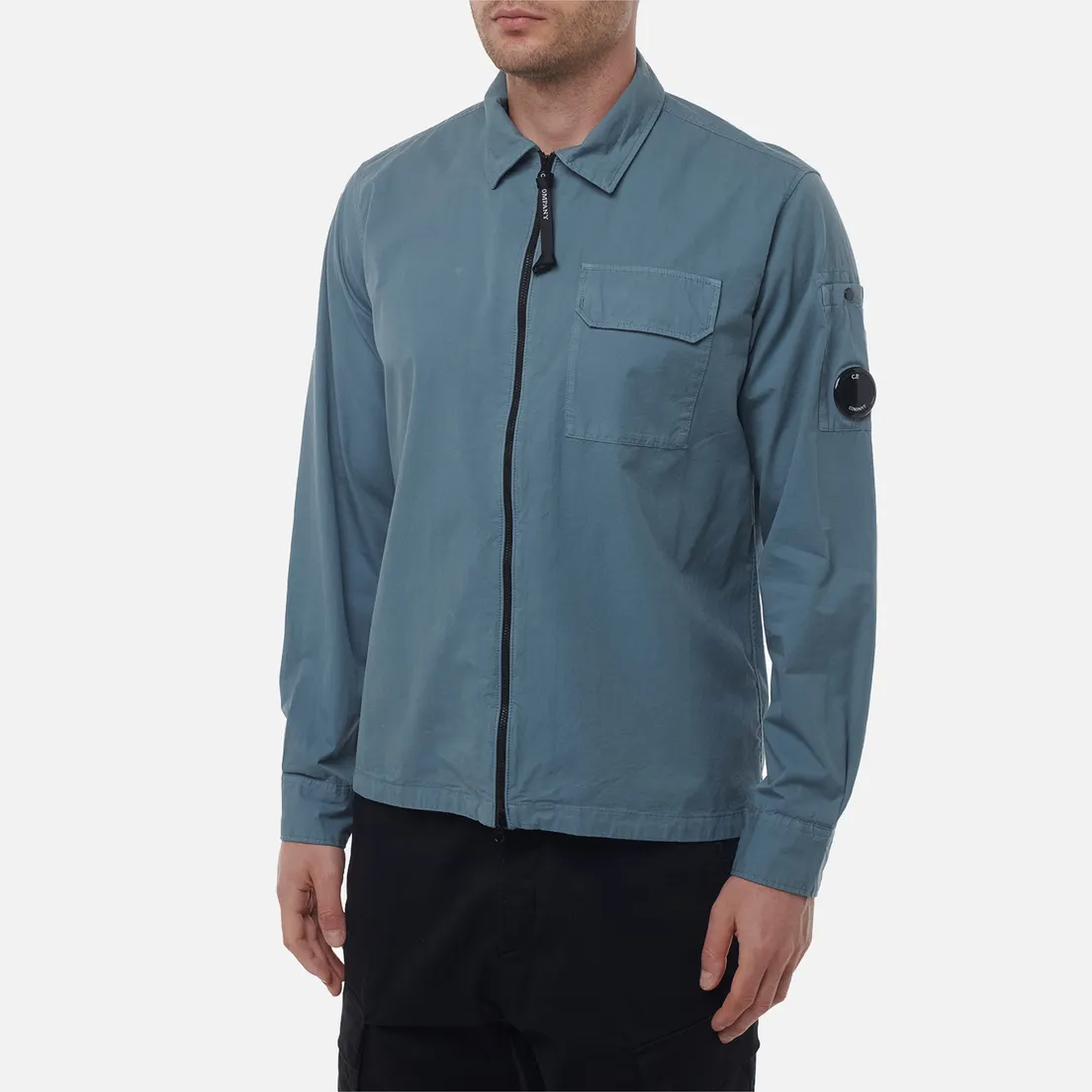 C.P. Company Мужская рубашка Organic Gabardine Full Zip Overshirt