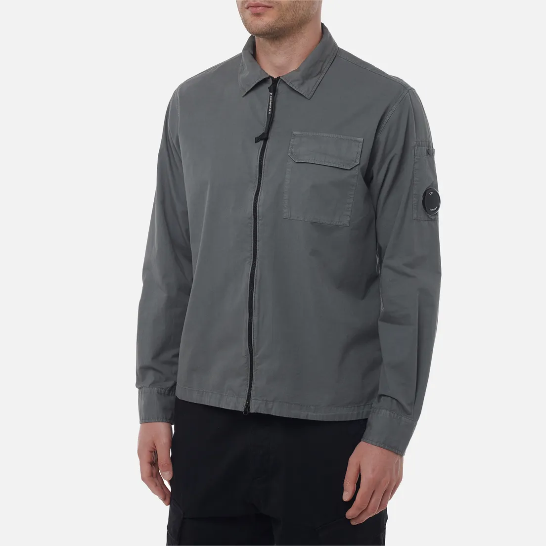C.P. Company Мужская рубашка Organic Gabardine Full Zip Overshirt