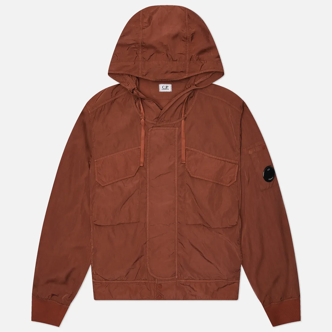 C.P. Company Мужская куртка ветровка Chrome-R Lens Hooded