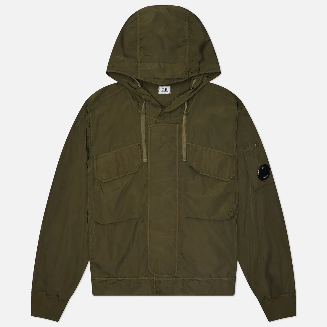 C.P. Company Мужская куртка ветровка Chrome-R Lens Hooded