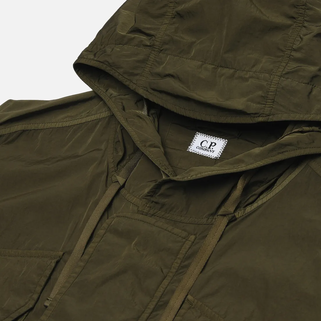 C.P. Company Мужская куртка ветровка Chrome-R Lens Hooded