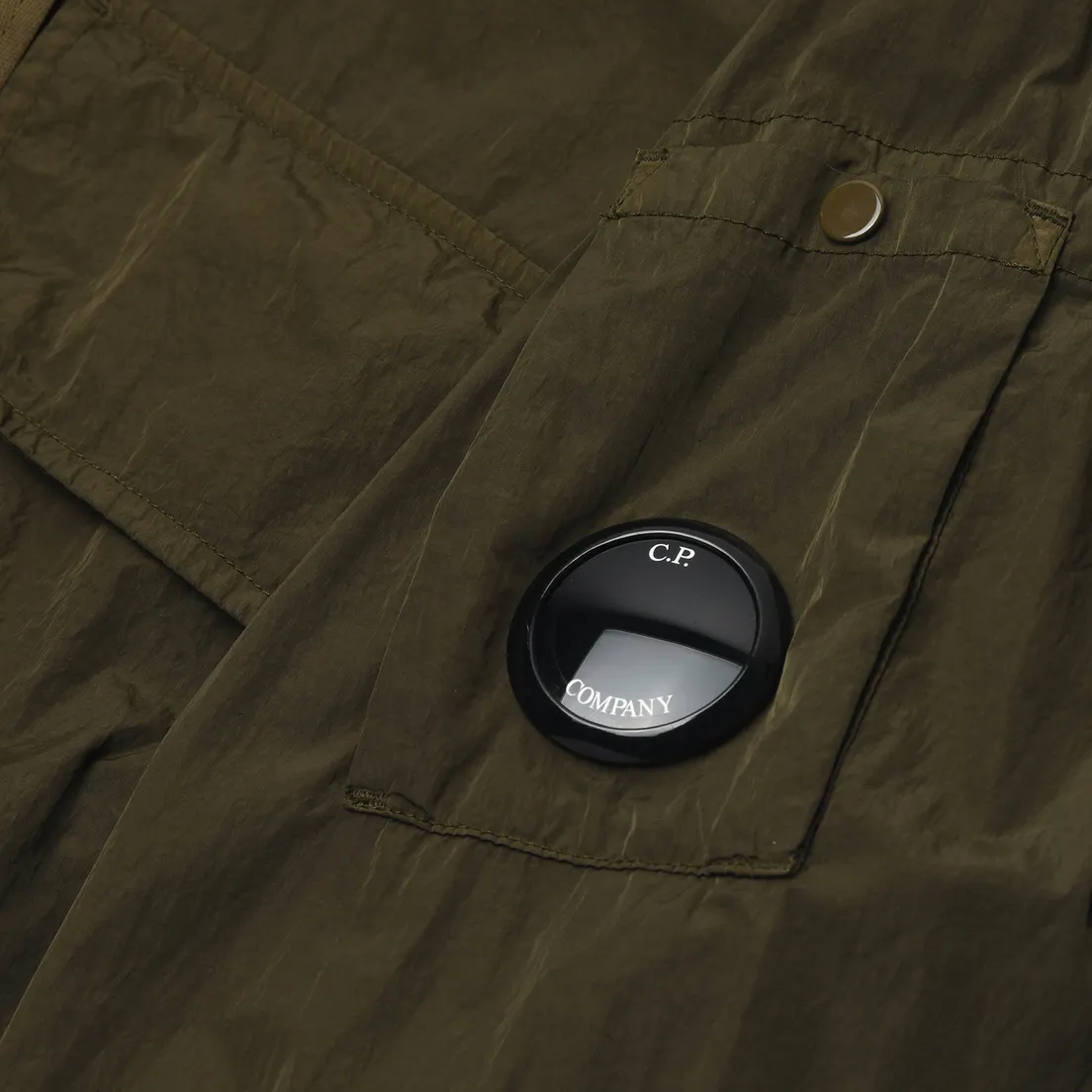 C.P. Company Мужская куртка ветровка Chrome-R Lens Hooded