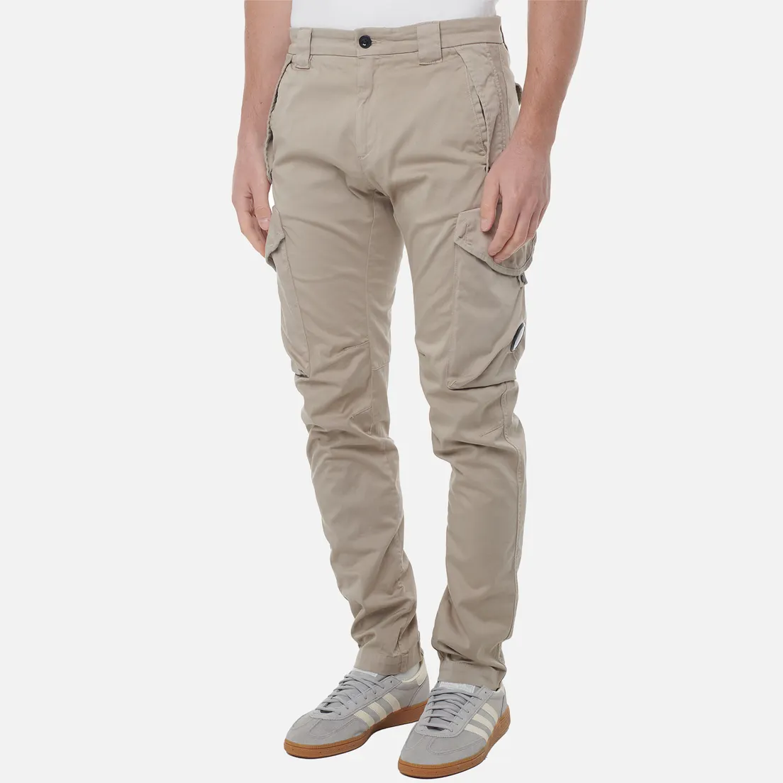 C.P. Company Мужские брюки Sateen Stretch Cargo Lens Side Flap Pockets