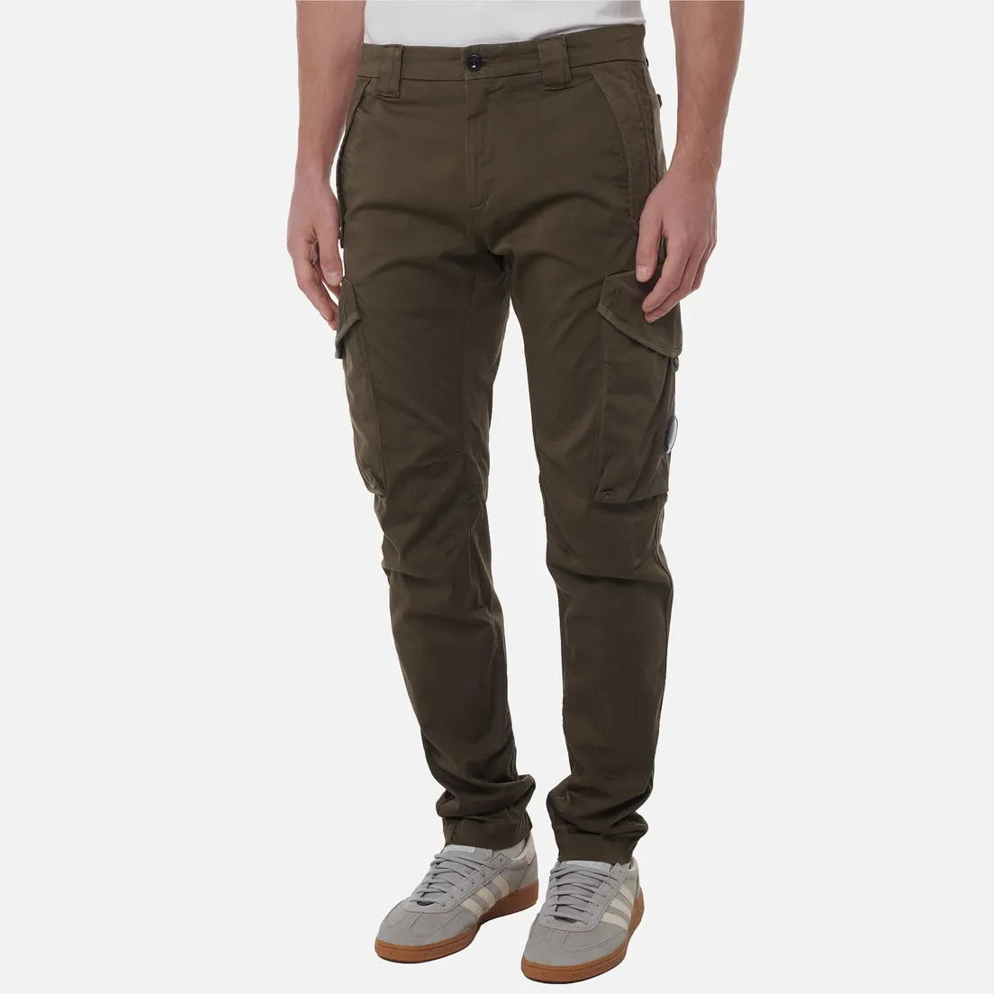 C.P. Company Мужские брюки Sateen Stretch Cargo Lens Side Flap Pockets