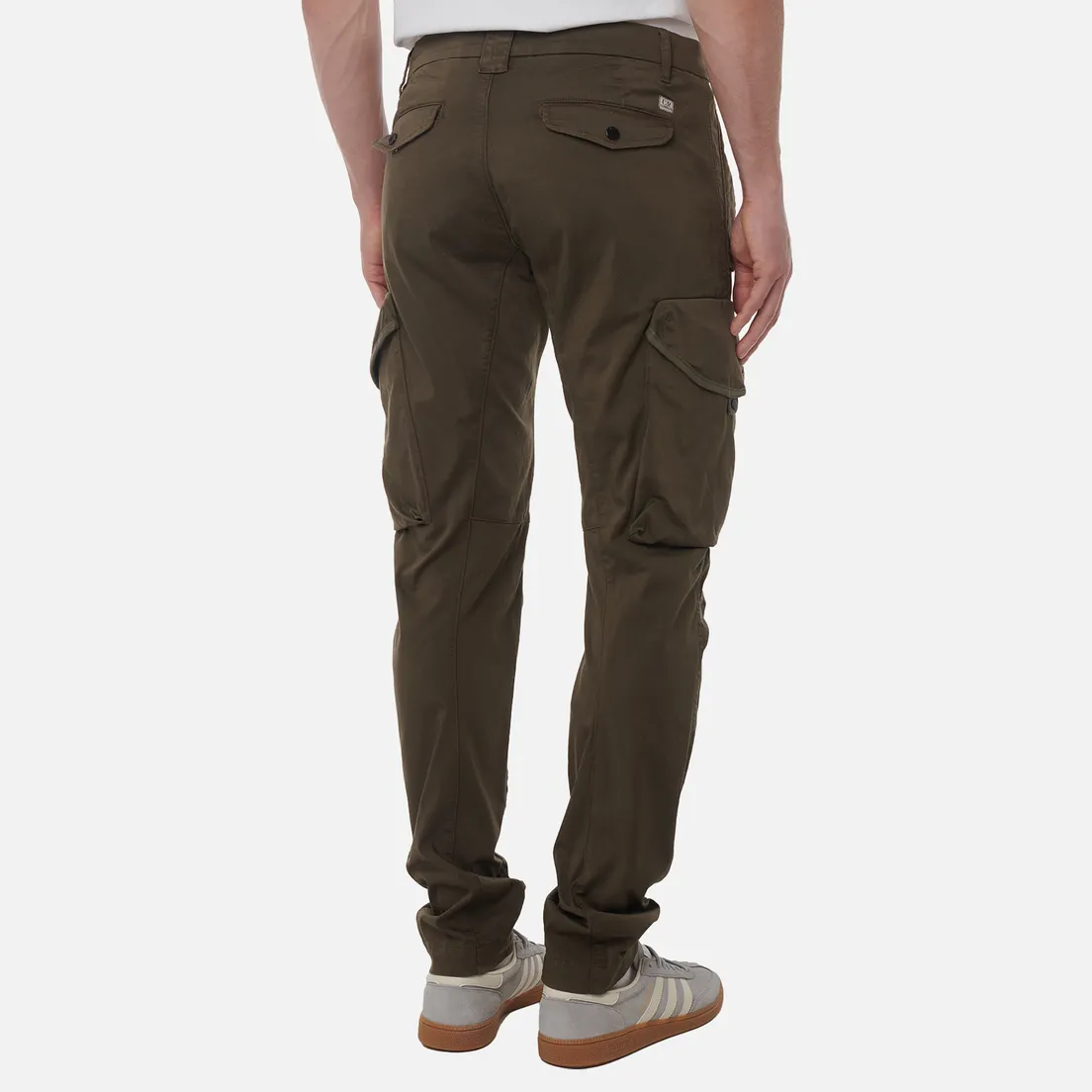 C.P. Company Мужские брюки Sateen Stretch Cargo Lens Side Flap Pockets