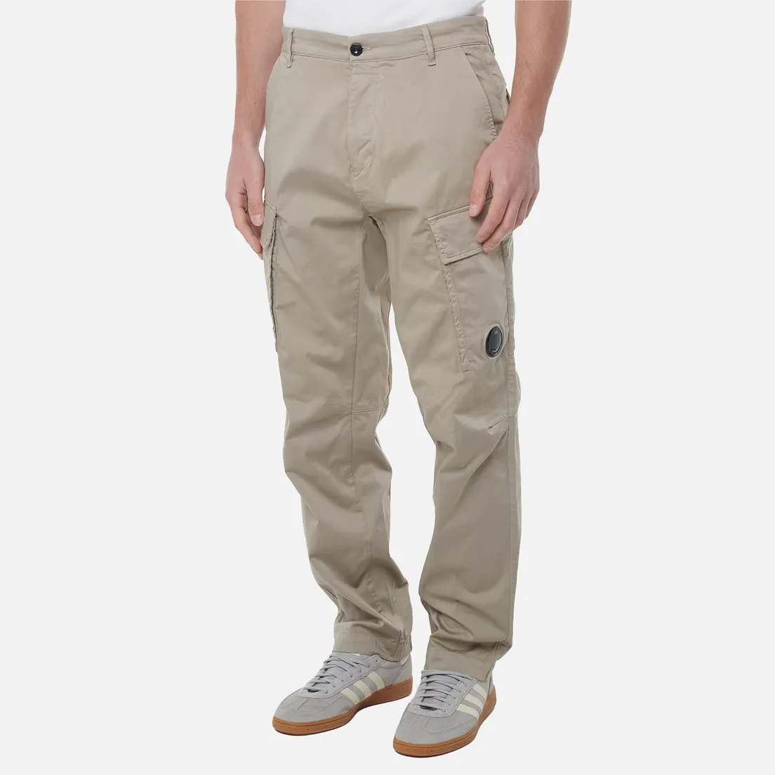C.P. Company Мужские брюки Stretch Sateen Loose Cargo Side Pockets