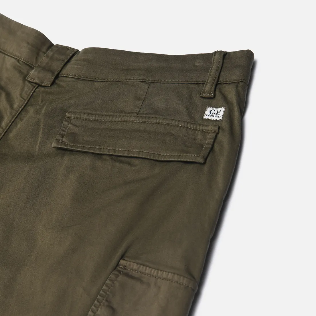 C.P. Company Мужские брюки Stretch Sateen Loose Cargo Side Pockets