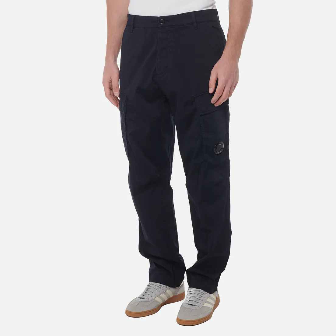 C.P. Company Мужские брюки Stretch Sateen Loose Cargo Side Pockets