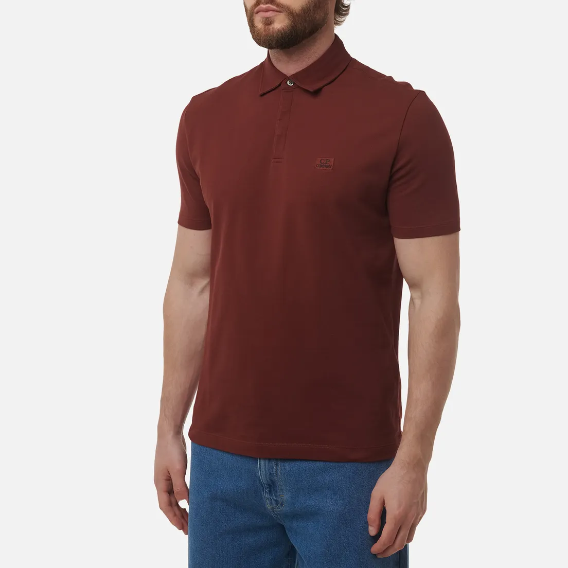 C.P. Company Мужское поло Stretch Piquet Logo Regular Fit