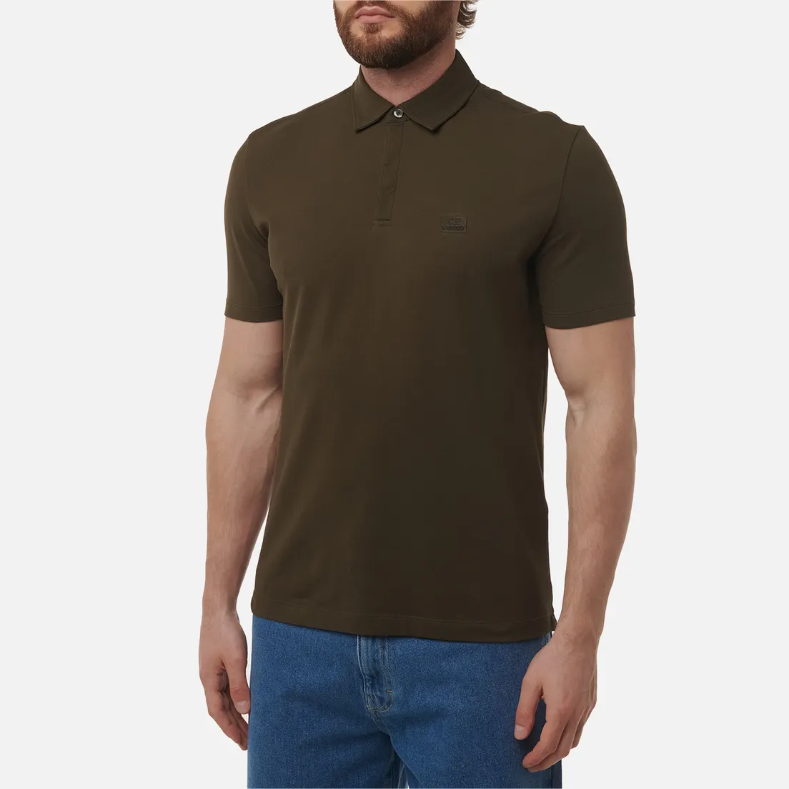 C.P. Company Мужское поло Stretch Piquet Logo Regular Fit