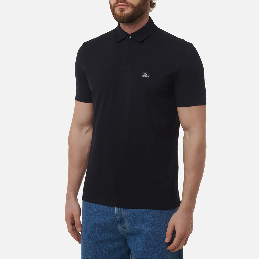 C.P. Company Мужское поло Stretch Piquet Logo Regular Fit